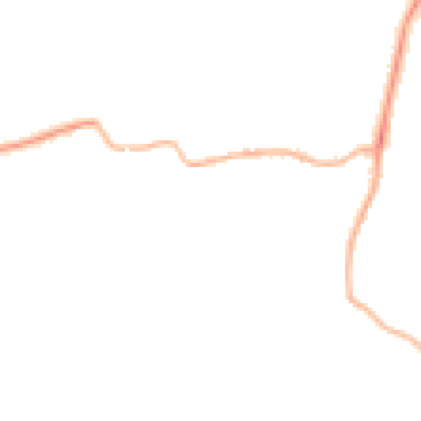 Night-time road noise heatmap for PE11 3TN