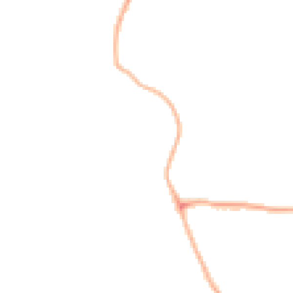 Night-time road noise heatmap for PE11 3TT