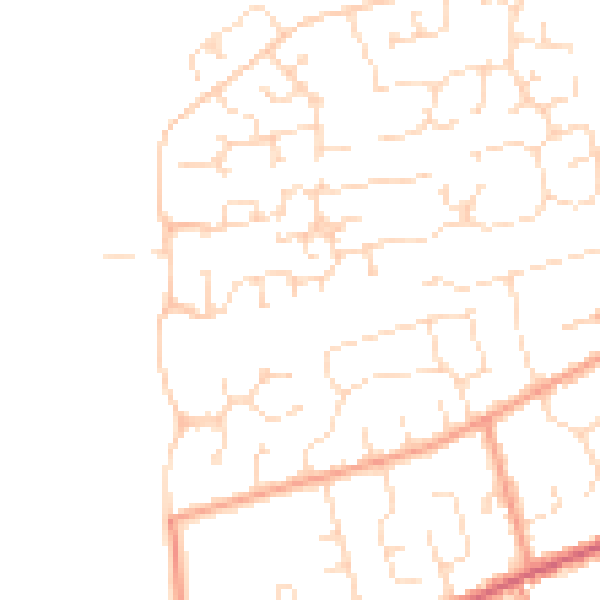 Daytime road noise heatmap for PE11 3WA