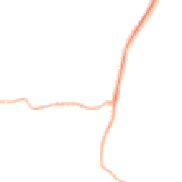 Night-time road noise heatmap for PE11 3XA