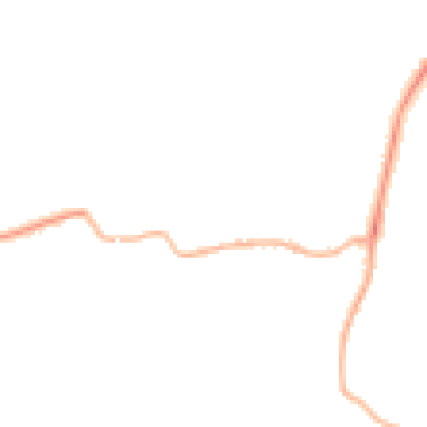 Night-time road noise heatmap for PE11 3XE