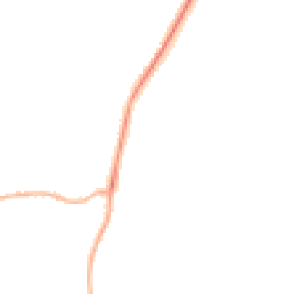 Night-time road noise heatmap for PE11 3YF