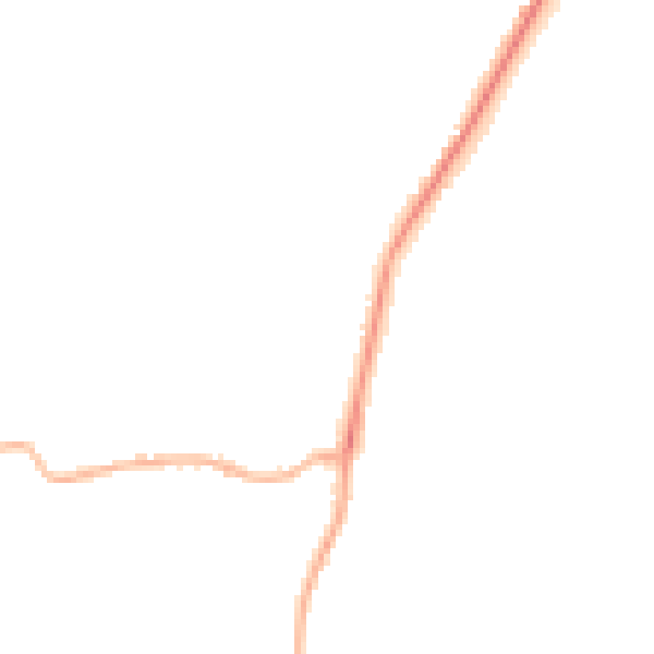 Night-time road noise heatmap for PE11 3YH