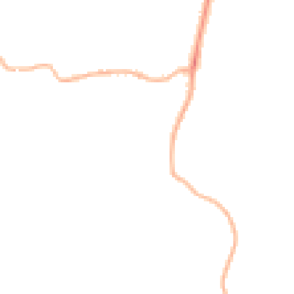 Night-time road noise heatmap for PE11 3YT