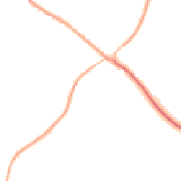 Night-time road noise heatmap for PE11 4EQ