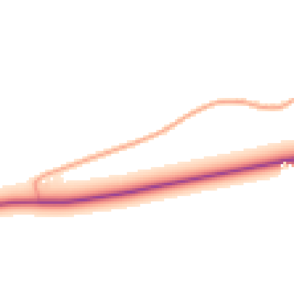 Daytime road noise heatmap for PE11 4HB