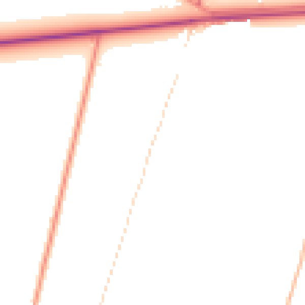 Daytime road noise heatmap for PE11 4JL