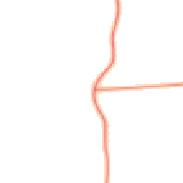 Daytime road noise heatmap for PE11 4LQ