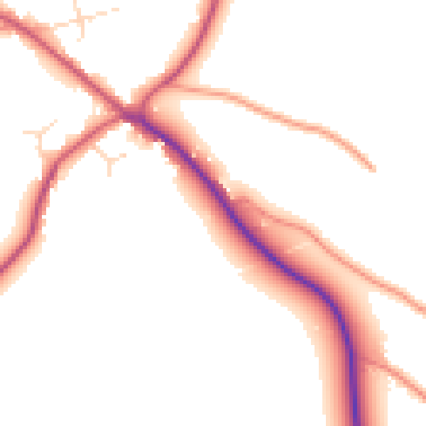 Daytime road noise heatmap for PE11 4NP