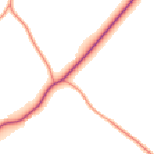 Daytime road noise heatmap for PE11 4NU
