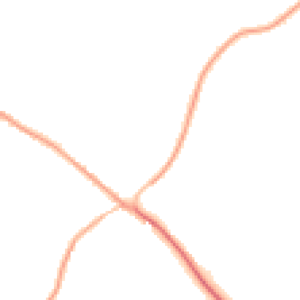Night-time road noise heatmap for PE11 4PP