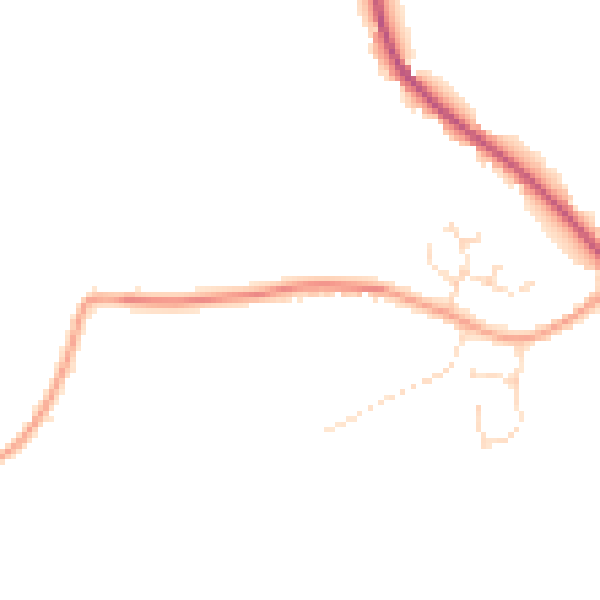 Daytime road noise heatmap for PE11 4QN