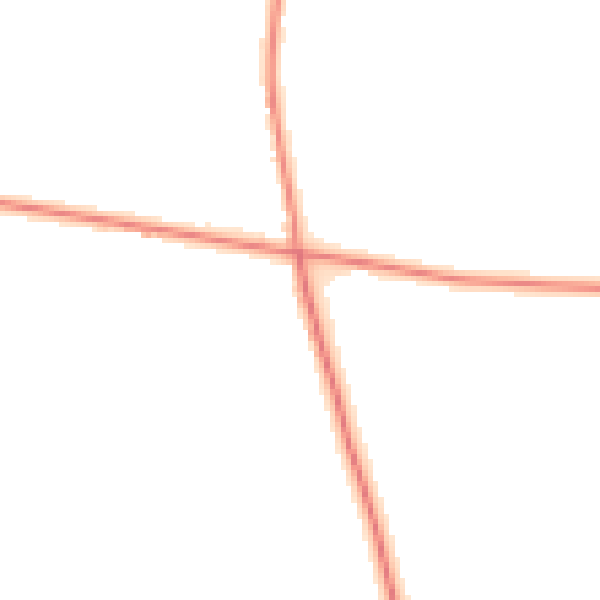 Daytime road noise heatmap for PE11 4QY