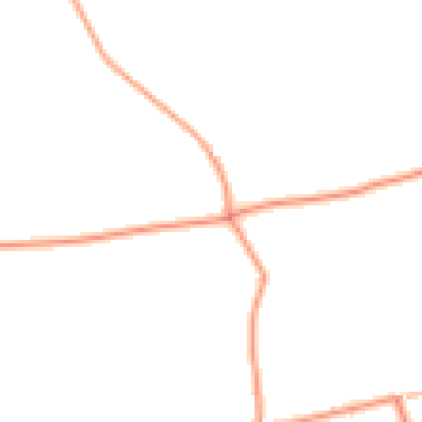 Daytime road noise heatmap for PE11 4RZ