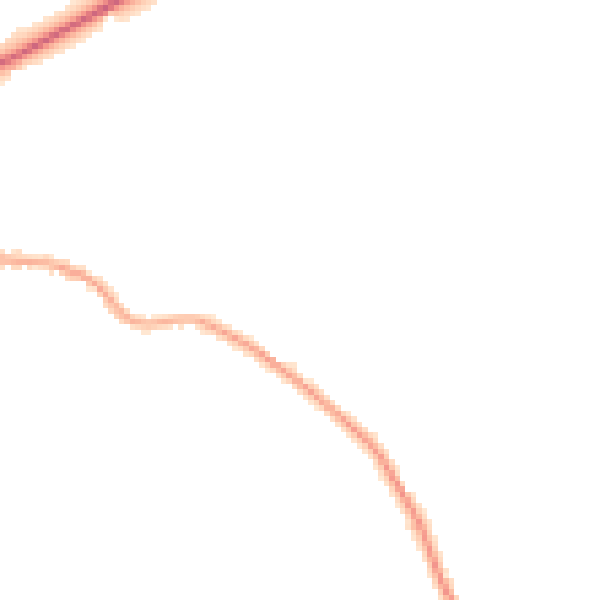 Night-time road noise heatmap for PE11 4TU