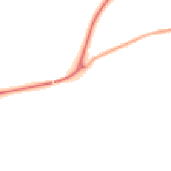 Night-time road noise heatmap for PE11 4UP