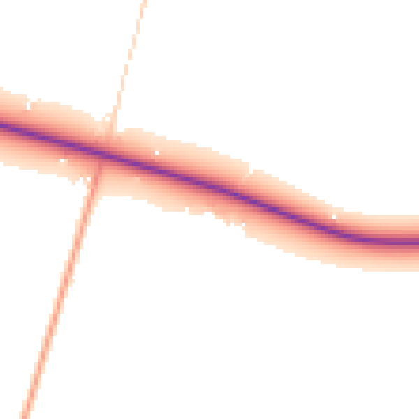 Daytime road noise heatmap for PE11 4XE