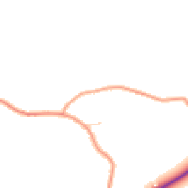 Daytime road noise heatmap for PE11 4XT