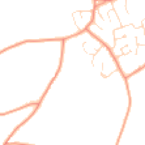 Daytime road noise heatmap for PE11 5AB
