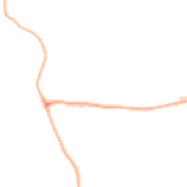 Night-time road noise heatmap for PE11 5AN