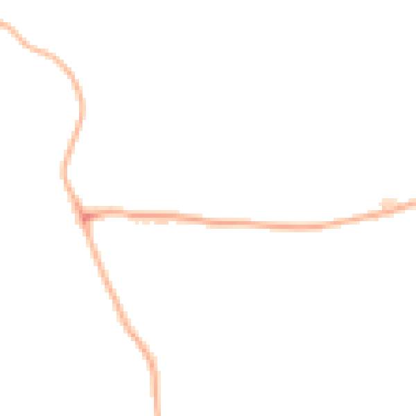 Night-time road noise heatmap for PE11 5AP