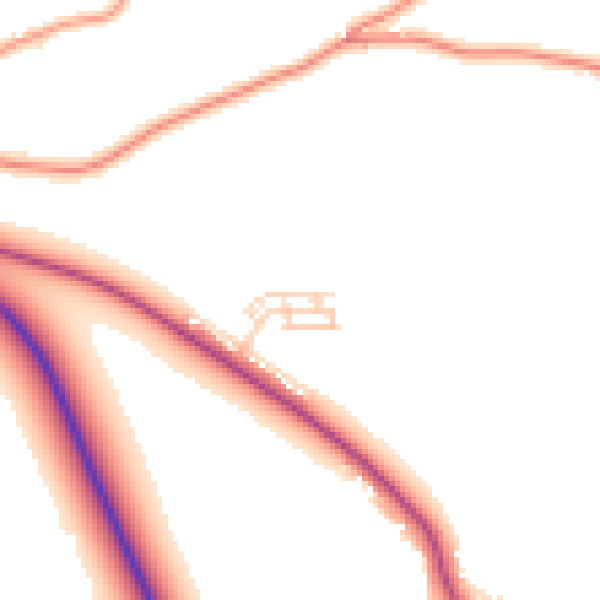 Daytime road noise heatmap for PE12 0AB