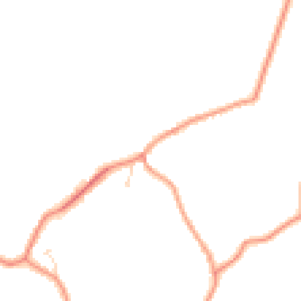 Daytime road noise heatmap for PE12 0AL