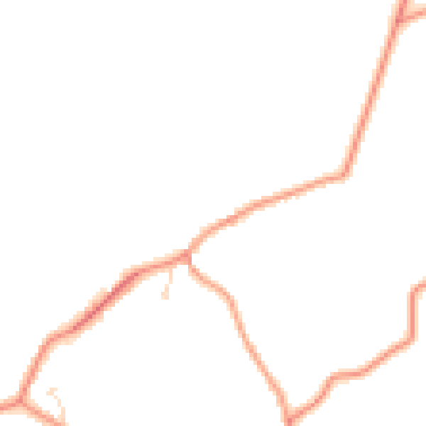 Daytime road noise heatmap for PE12 0AS