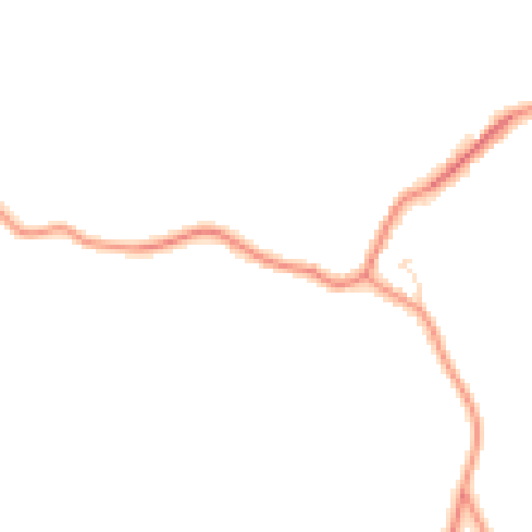 Daytime road noise heatmap for PE12 0AW
