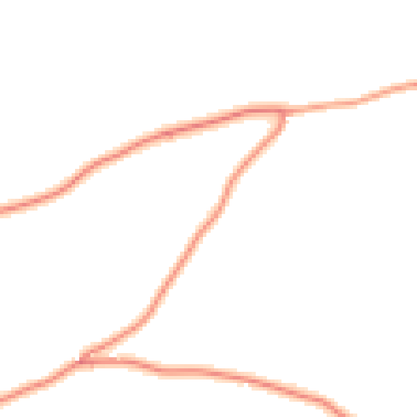 Daytime road noise heatmap for PE12 0AZ