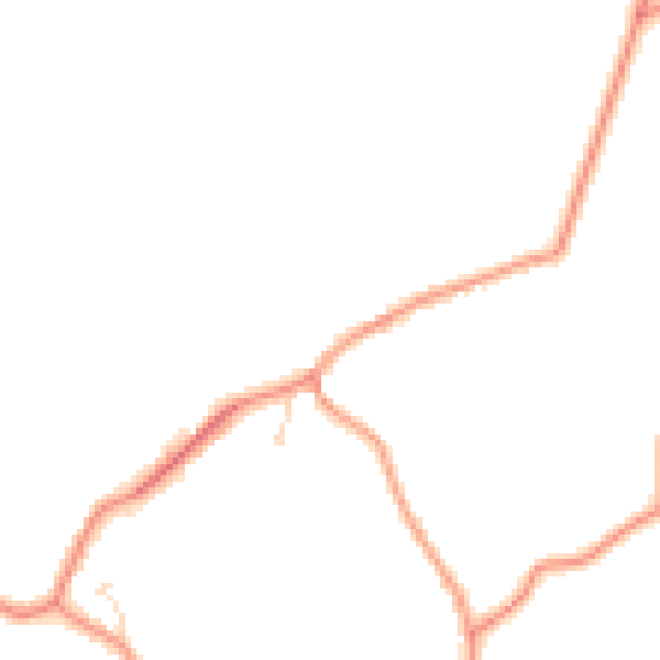 Daytime road noise heatmap for PE12 0BA