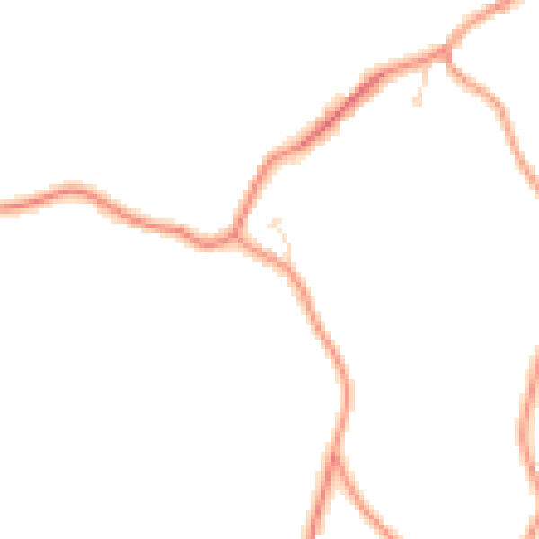Daytime road noise heatmap for PE12 0BB