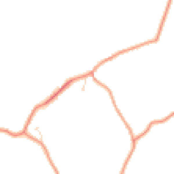 Daytime road noise heatmap for PE12 0BG