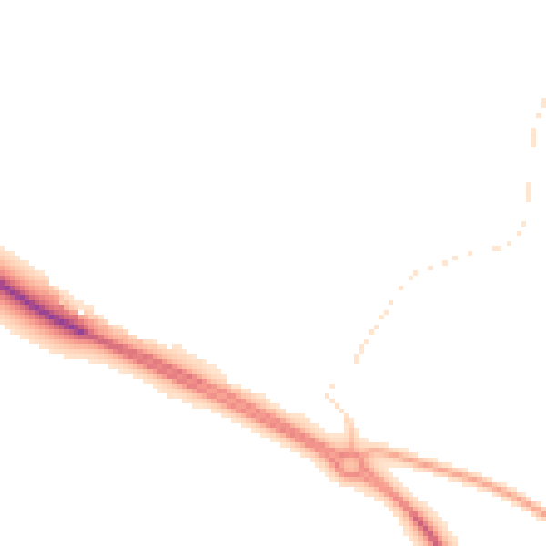 Night-time road noise heatmap for PE12 0BL