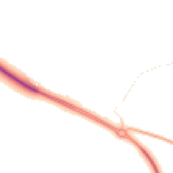 Night-time road noise heatmap for PE12 0BN