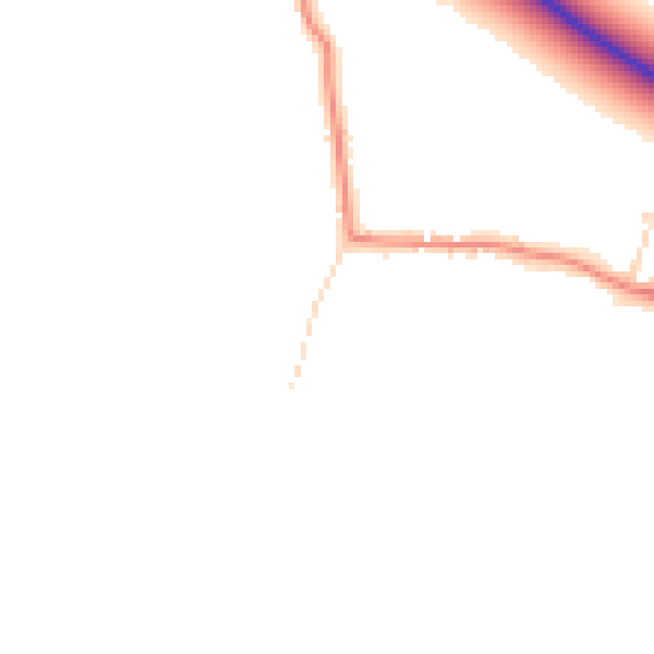 Daytime road noise heatmap for PE12 0BT