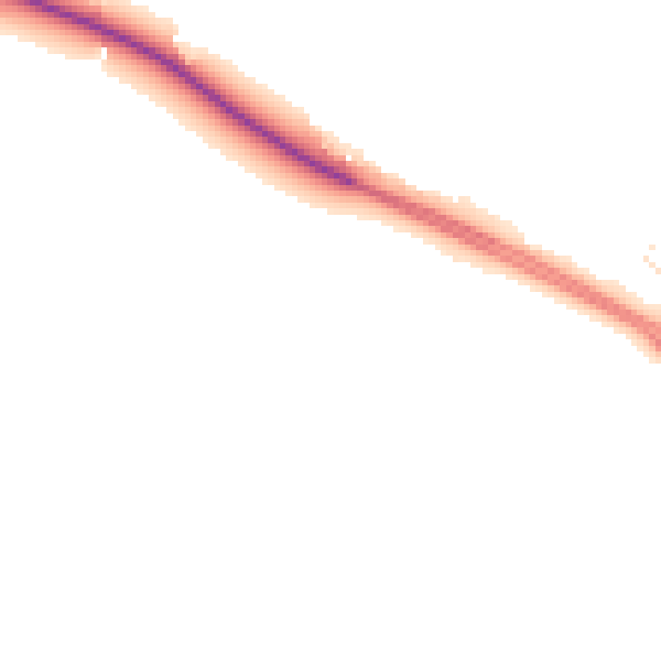 Night-time road noise heatmap for PE12 0BX