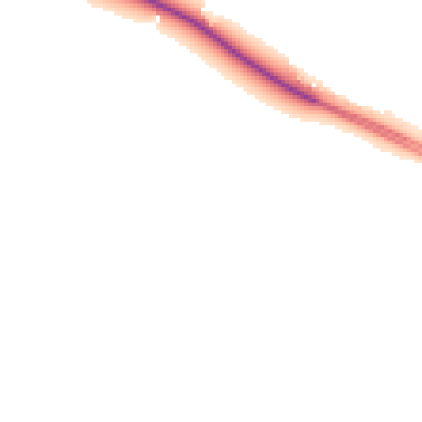 Night-time road noise heatmap for PE12 0BZ