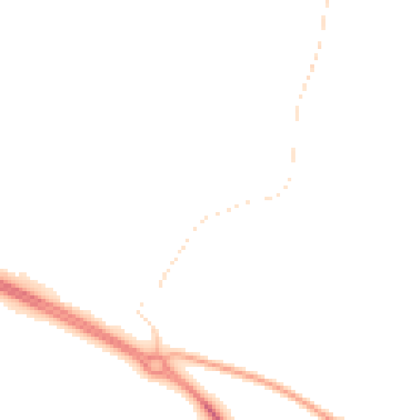 Night-time road noise heatmap for PE12 0DA