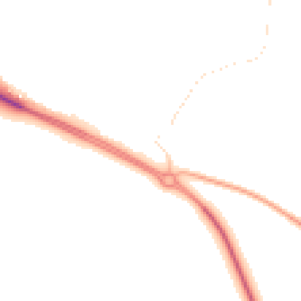 Night-time road noise heatmap for PE12 0DB