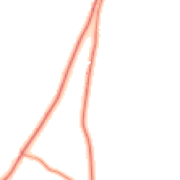 Daytime road noise heatmap for PE12 0DJ