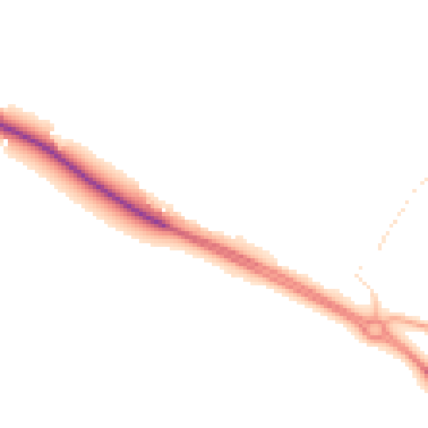 Night-time road noise heatmap for PE12 0DL