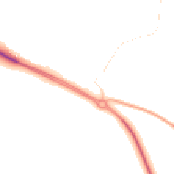 Night-time road noise heatmap for PE12 0DT