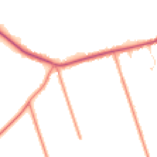 Daytime road noise heatmap for PE12 0FX