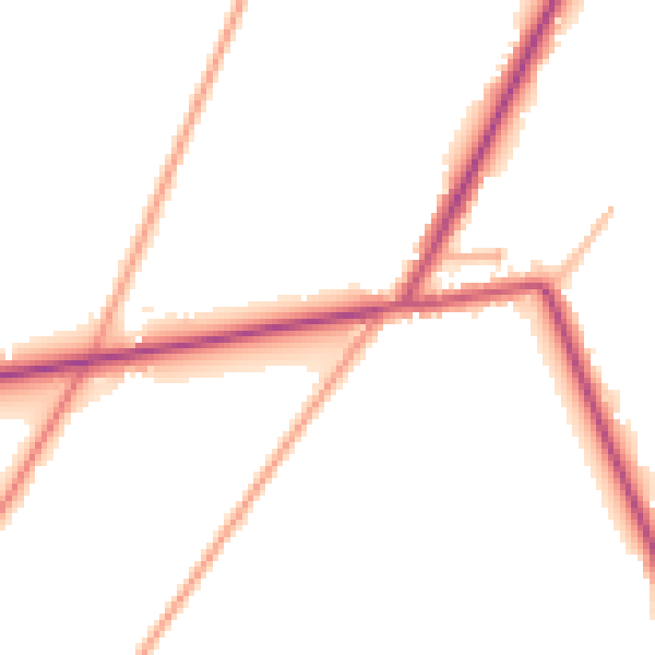 Daytime road noise heatmap for PE12 0FZ