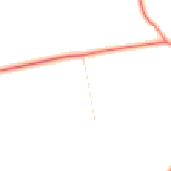 Daytime road noise heatmap for PE12 0JA