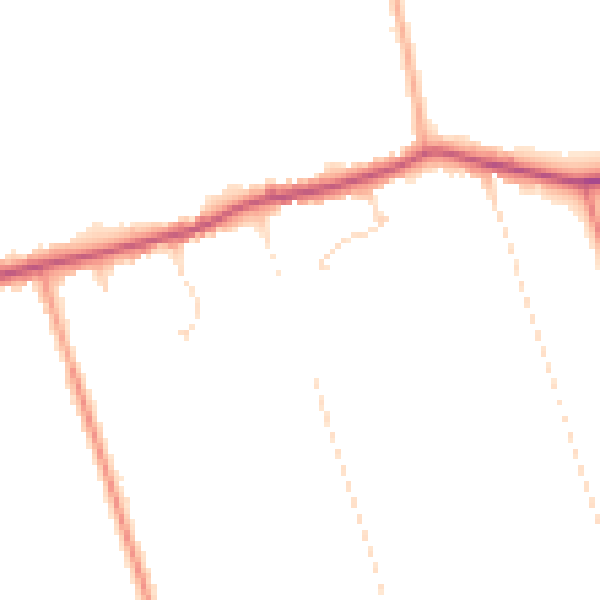 Daytime road noise heatmap for PE12 0JG