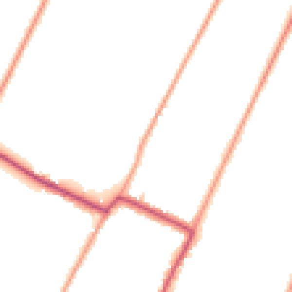 Daytime road noise heatmap for PE12 0PL
