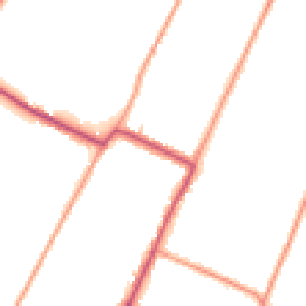 Daytime road noise heatmap for PE12 0PQ