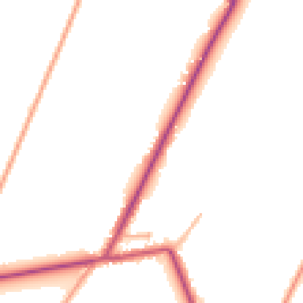 Daytime road noise heatmap for PE12 0PX